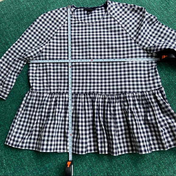 Victoria Beckham Dressy Checked Top size L - Picture 9 of 9